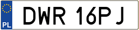 Truck License Plate